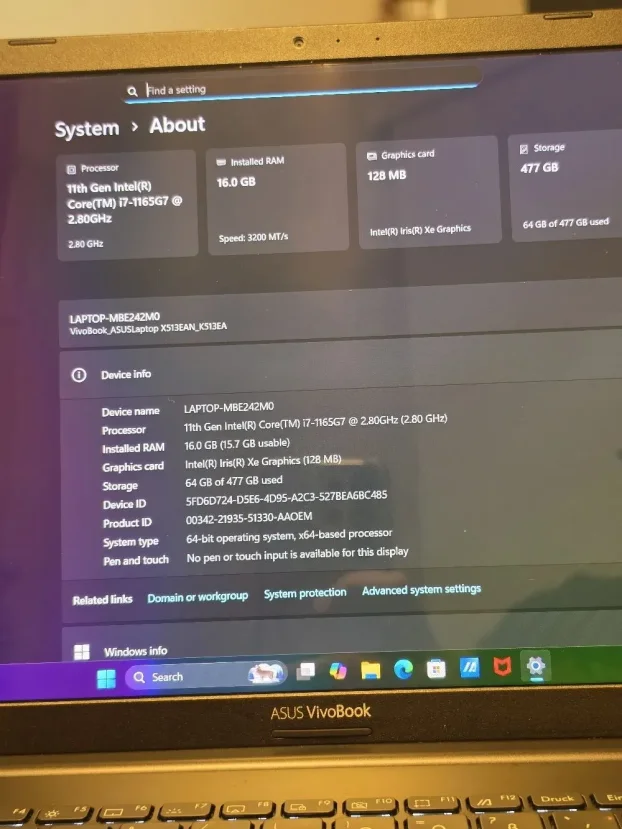 ASUS VivoBook 15 OLED / i7-1165G7 / 16GB RAM / 512GB SSD - slika 5